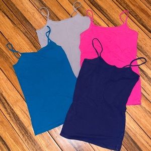Four camisole tank tops